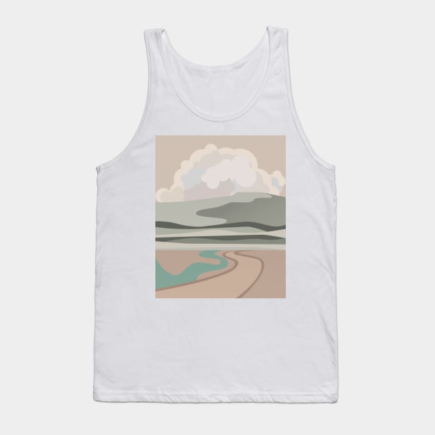 Minimalistic landscape Tank Top by Kakonina